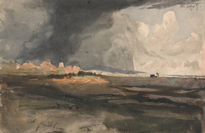 À Hailsham, Sussex - une tempête approche - Samuel Palmer